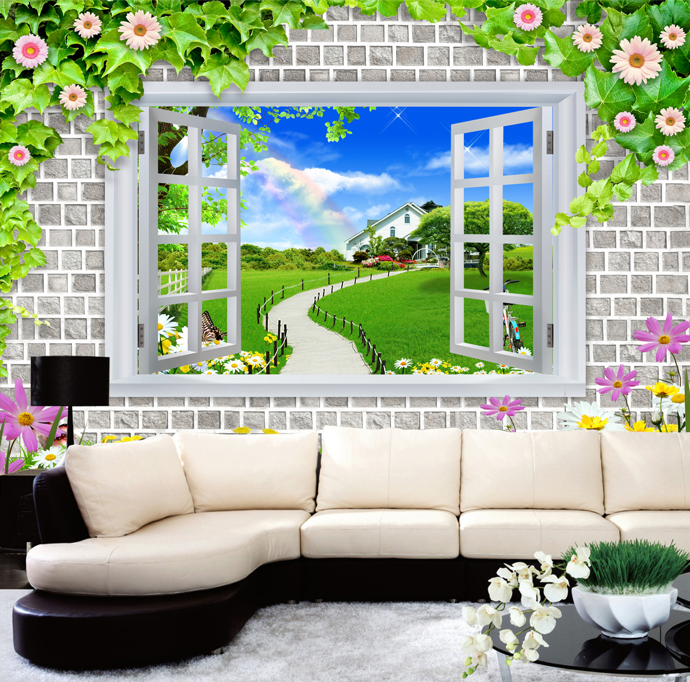 背景墻打印機打印效果